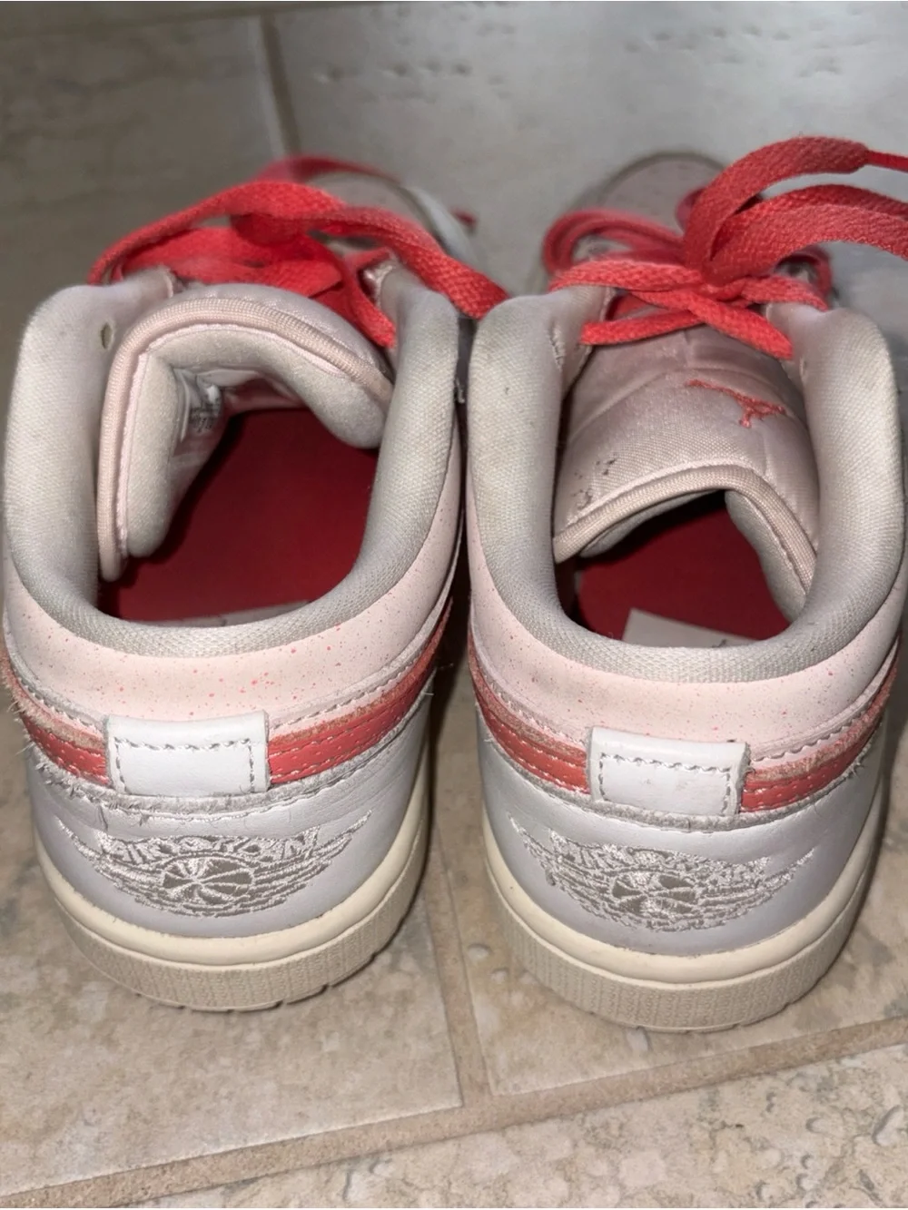 Nike Low Top Sneakers in Pink & Red Accents